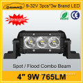 Headlight type led light single row led light bars 9W